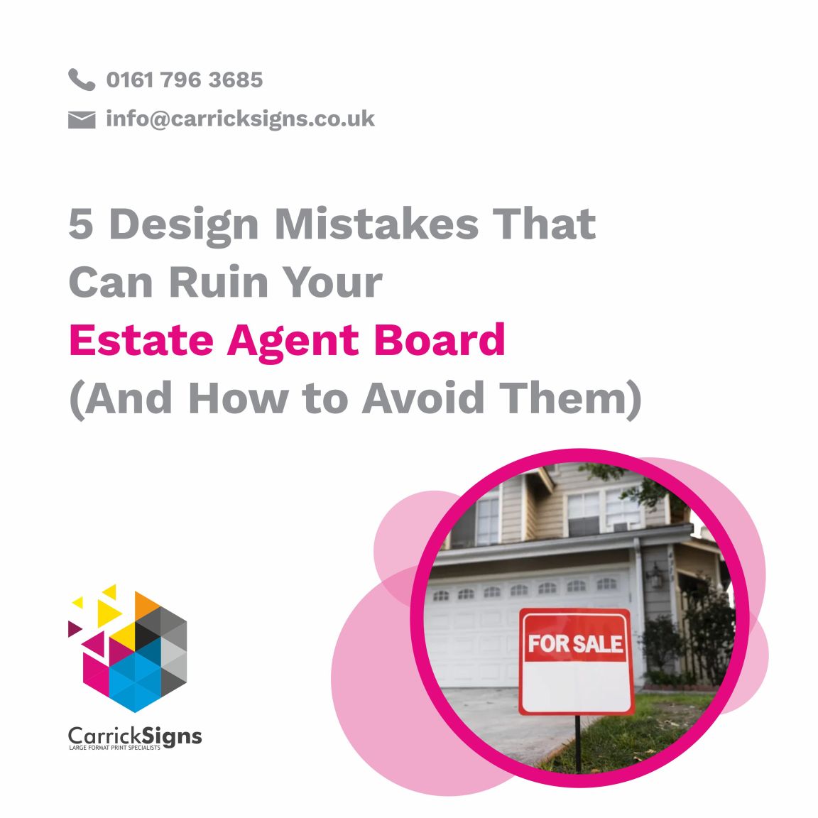 5 Design Mistakes That Can Ruin Your Estate Agent Board (And How to Avoid Them)
