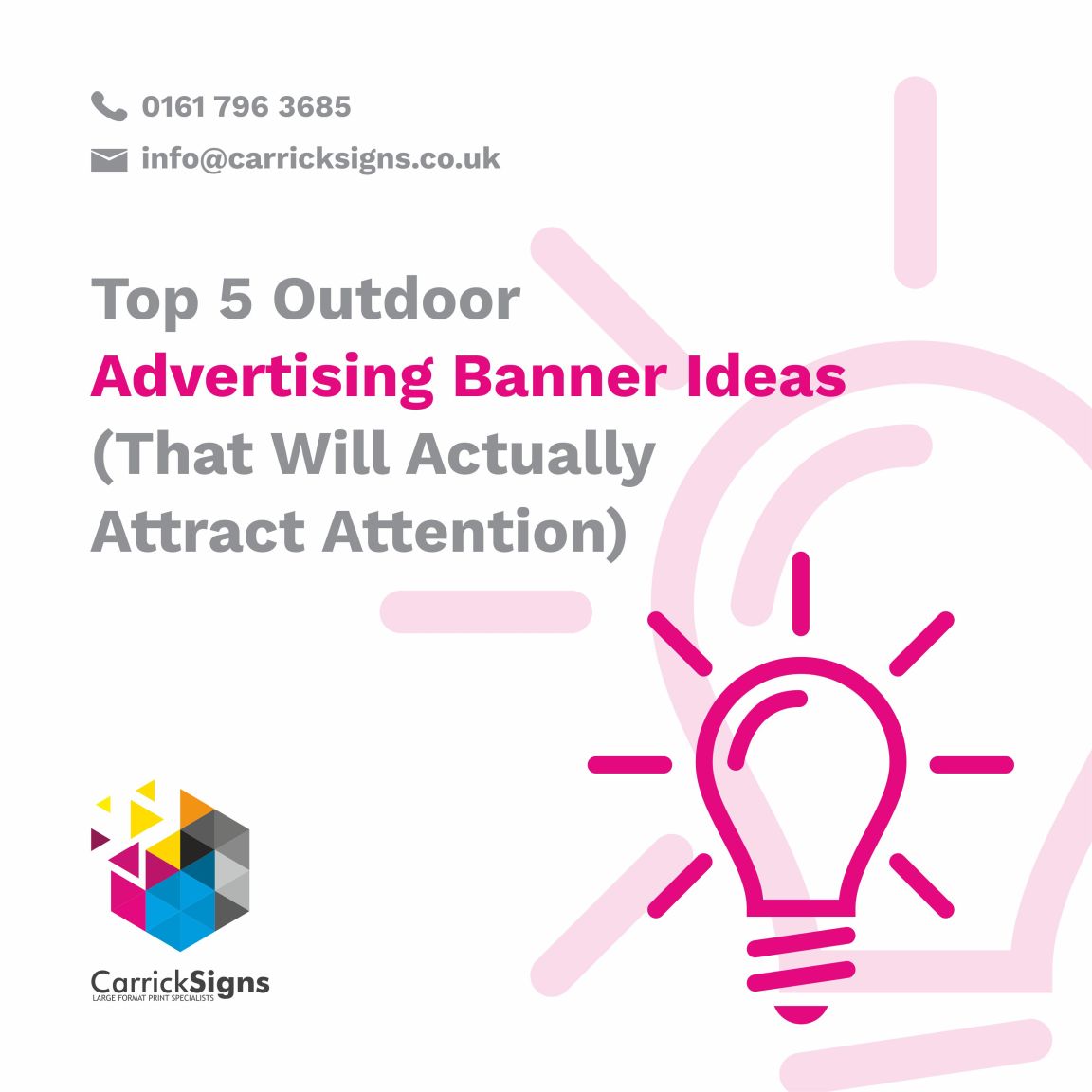 Top 5 Outdoor Advertising Banner Ideas (That Will Actually Attract Attention)