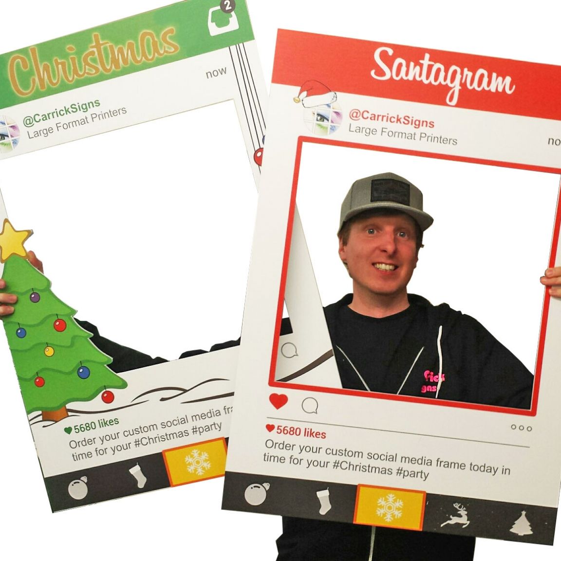 christmas party selfie frame