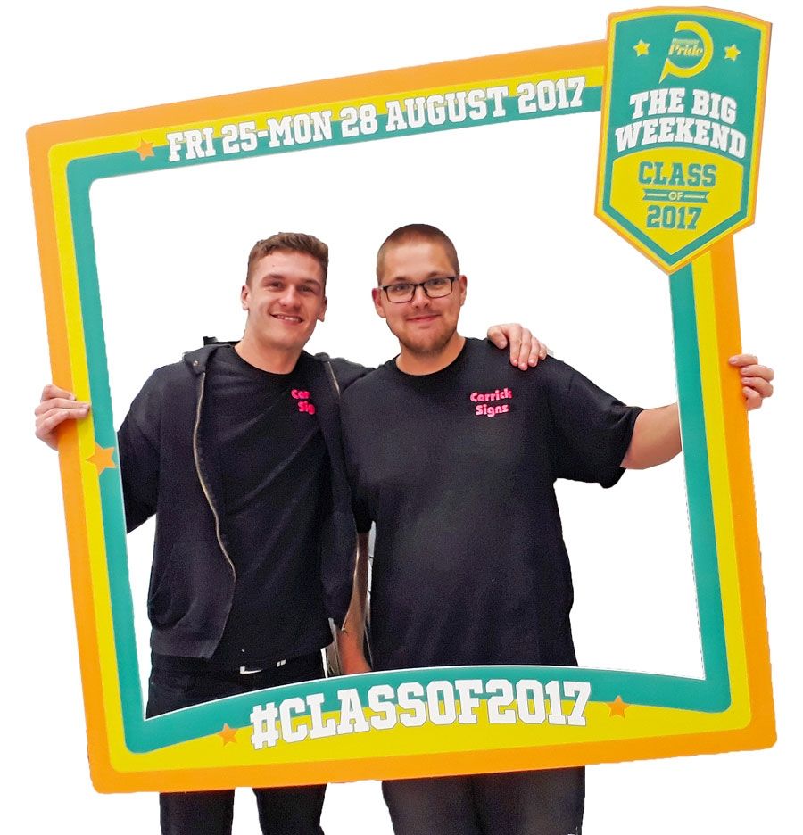 Large Custom Social Media Selfie Frame Boards