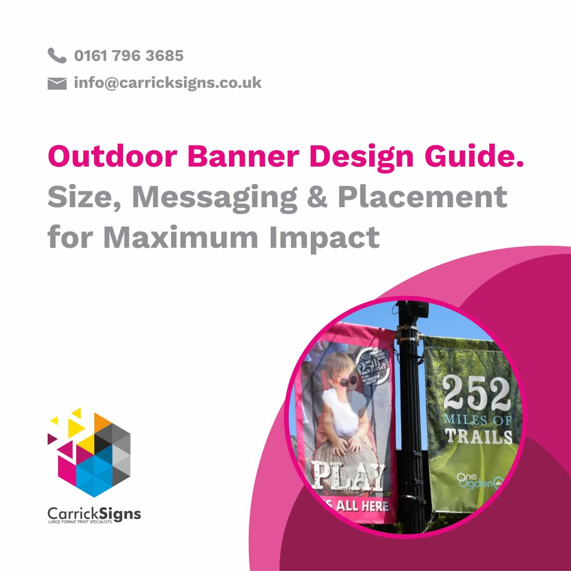 Outdoor Banner Design Guide. Size, Messaging & Placement for Maximum Impact