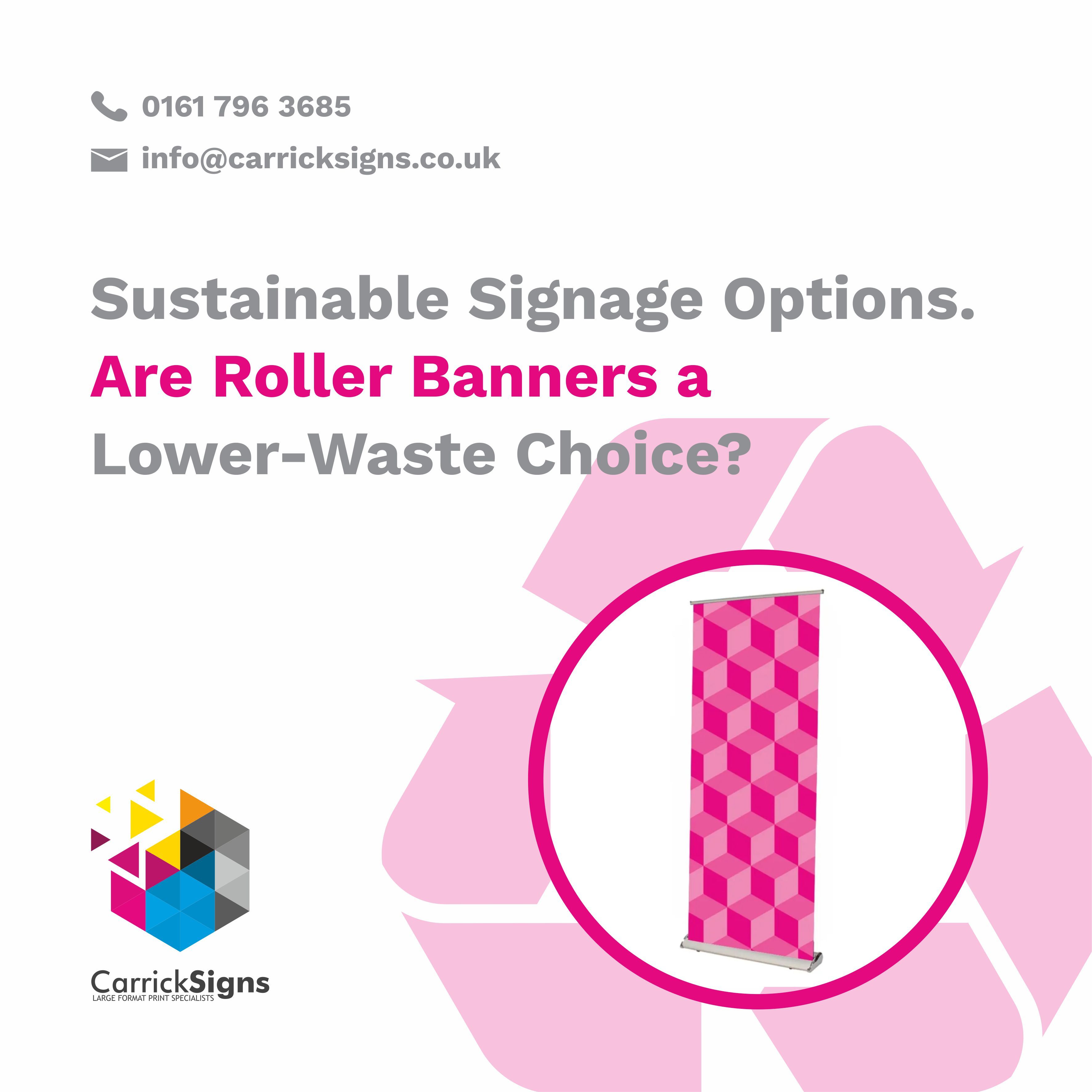 Sustainable Signage Options. Are Roller Banners a Lower-Waste Choice?