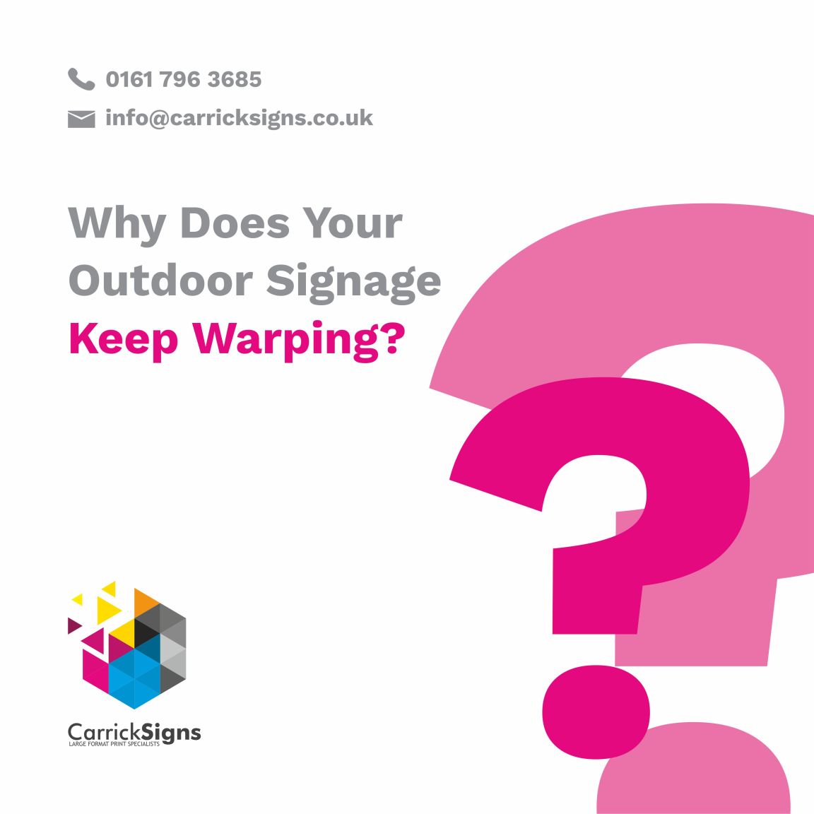 Why Does Your Outdoor Signage Keep Warping?